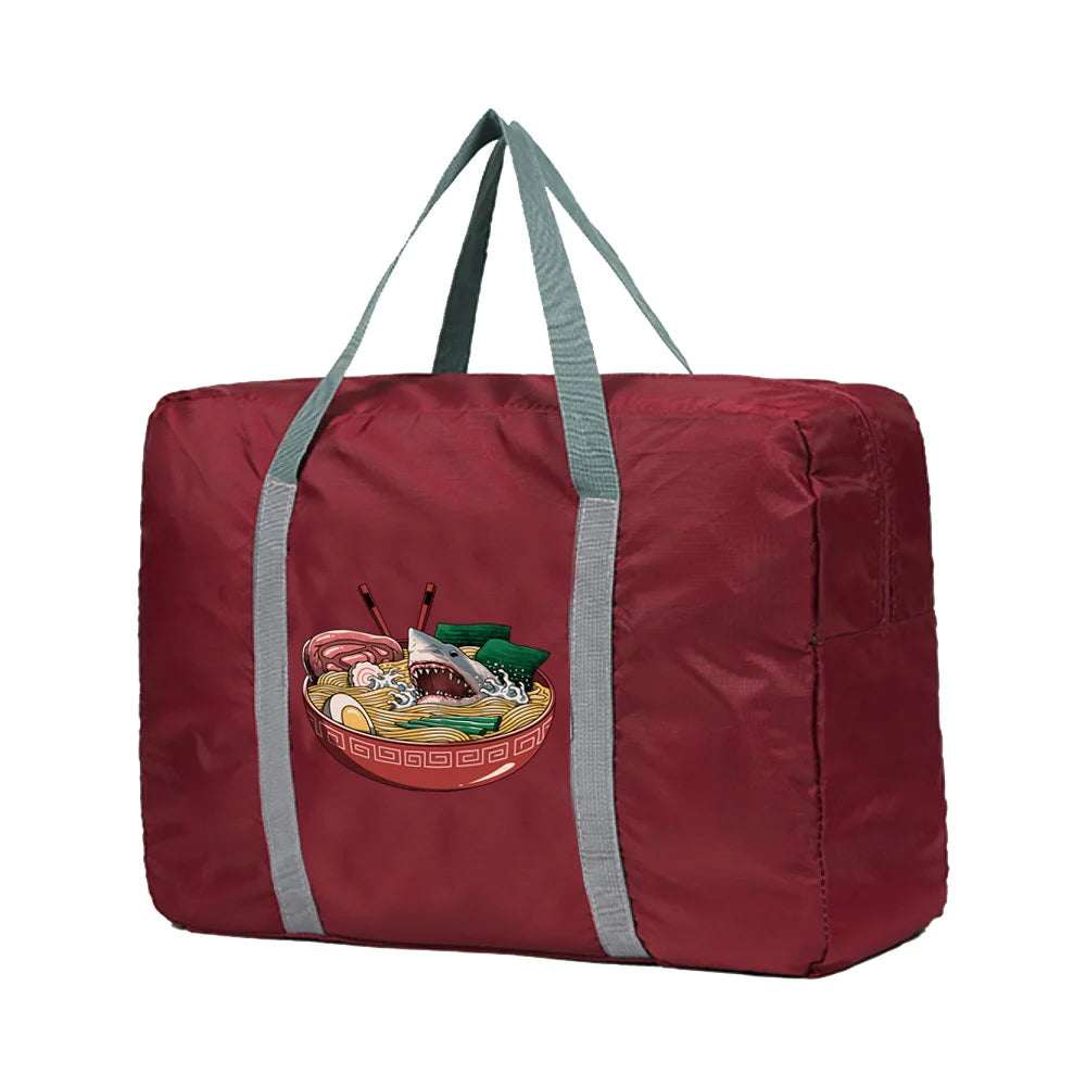 Japan Print Travel Bag Tote for Women Large Capacity