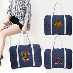 Monster Pattern Foldable Travel Bag Large Capacity Unisex Luggage Handbag