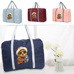 Foldable Travel Bags Organizer Luggage Unisex Clothing Storage Bag Music Bear