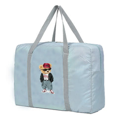 Foldable Travel Bags Organizer Bear Pattern Duffle Bag