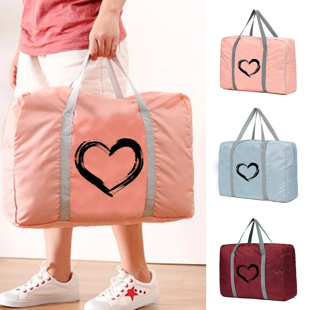 Foldable Travel Bags Women Large Capacity D