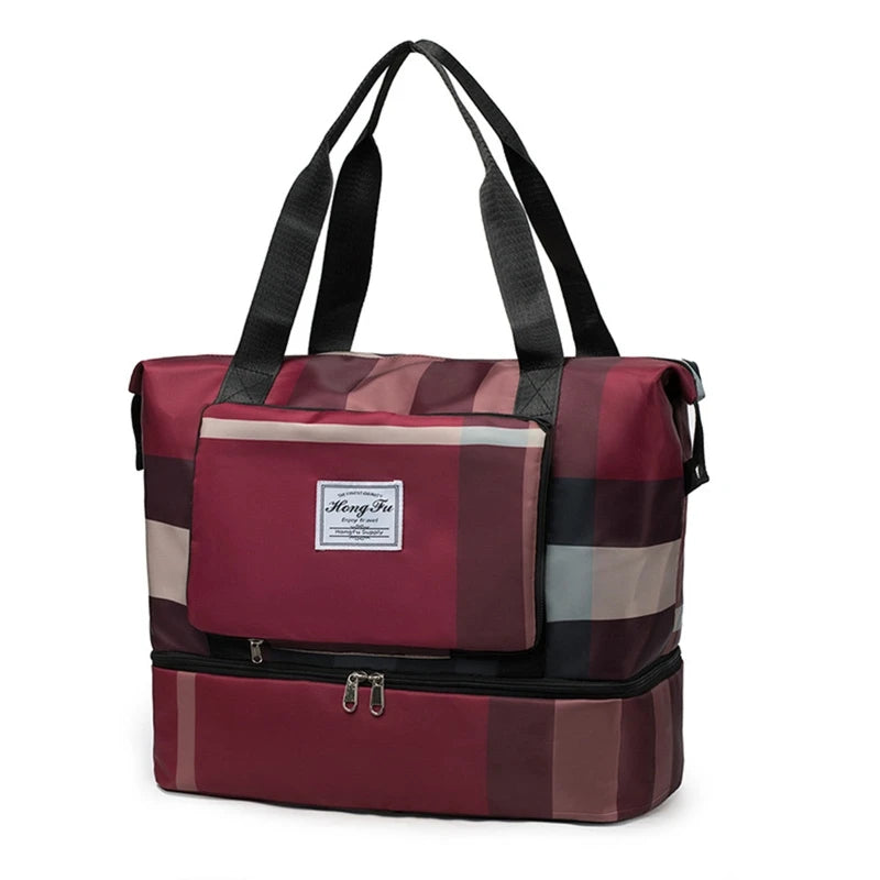 Foldable Travel Bag Large Capacity Sports Weekend Organizer