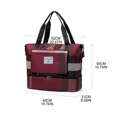 Foldable Travel Bag Large Capacity Sports Weekend Organizer