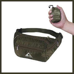 Women's Waterproof Foldable Waist Fanny Pack - Travel Waist Bag