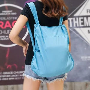 Lightweight Folding Backpack, Bright Color, Wide Shoulder Straps