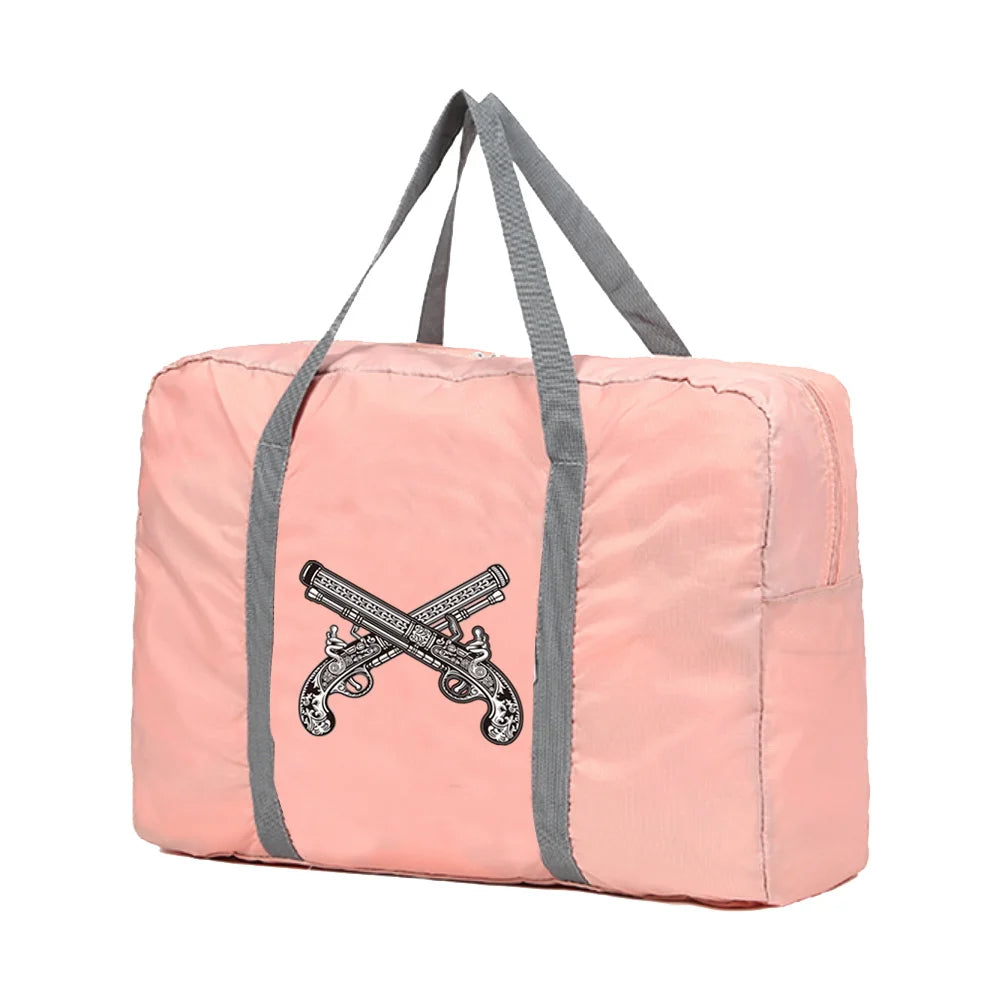 Skull Print Large Duffle Bag Unisex Travel Organizer