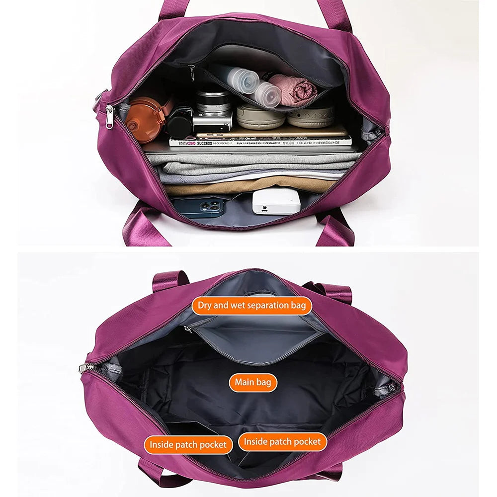Waterproof Travel Tote Bag Large Capacity Duffle Handbag