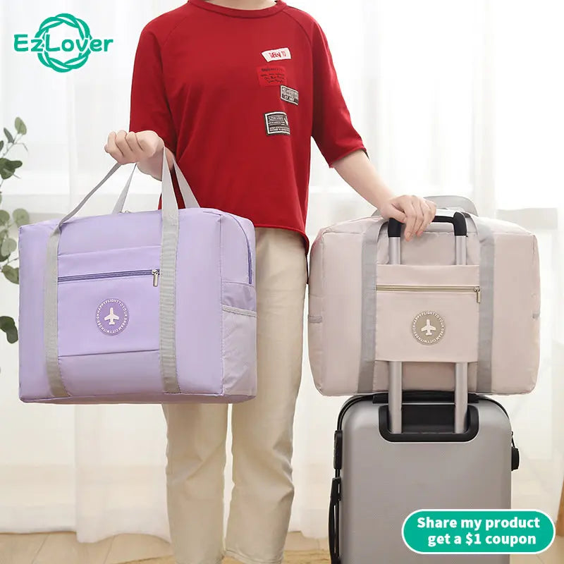 Waterproof Travel Bags for Women - Large Capacity Duffle Handbag