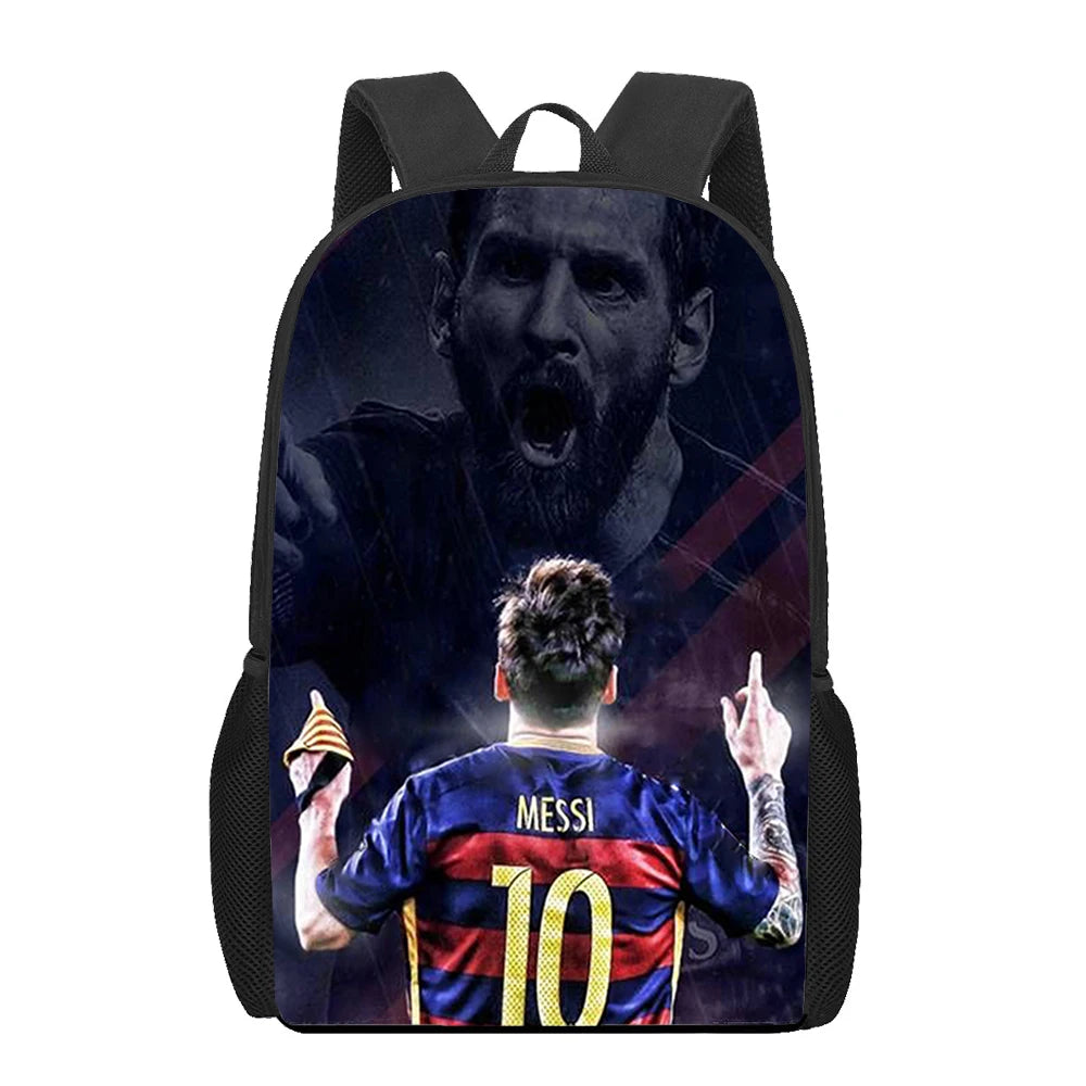Messi 3D Print School Backpacks Kids Bag Kindergarten Backpack