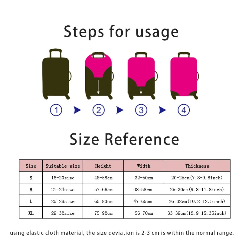 18-32 Ince Luggage Cover Catch Flights Not Feelings Protective Cover