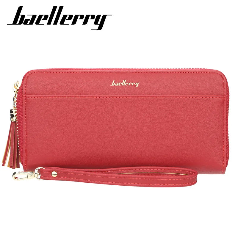 Candy Colors PU Leather Long Wallet Clutch Bag