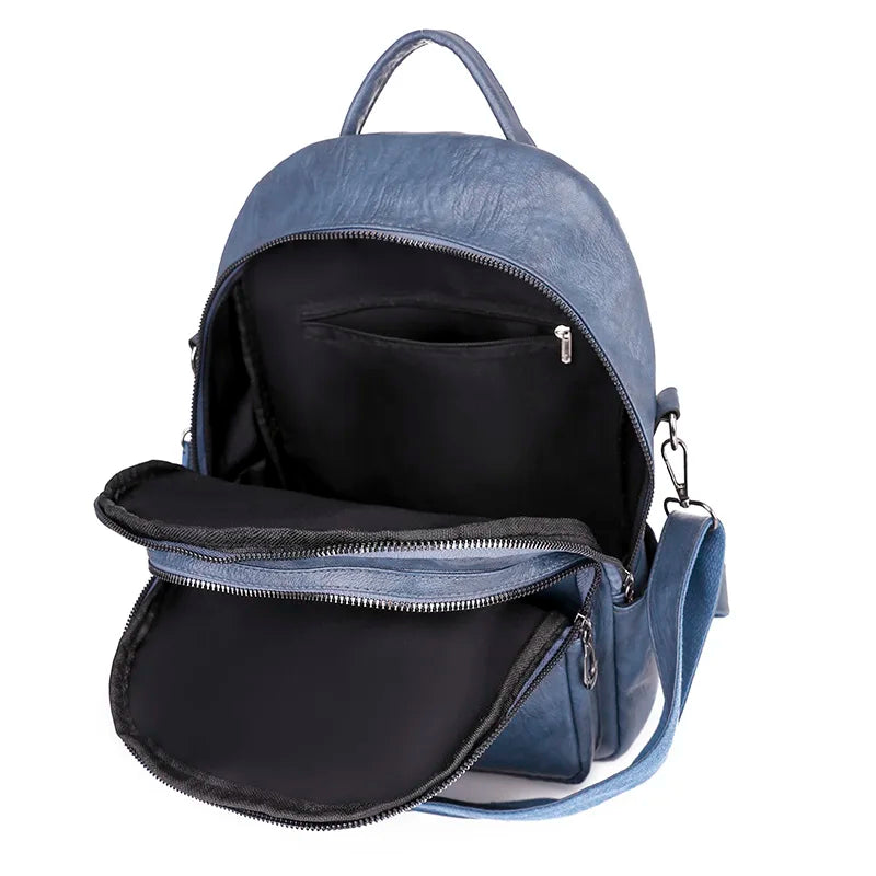 Teenage Girls Hot PU Leather Backpack