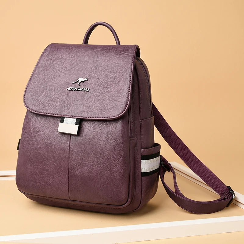 Teen Girl Travel Backpack Retro Bagpack Female School Bag