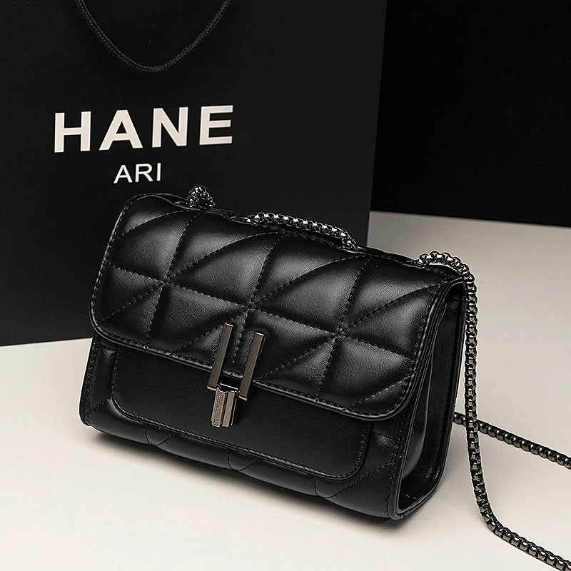 Women Small Leather Chain Crossbody Bags