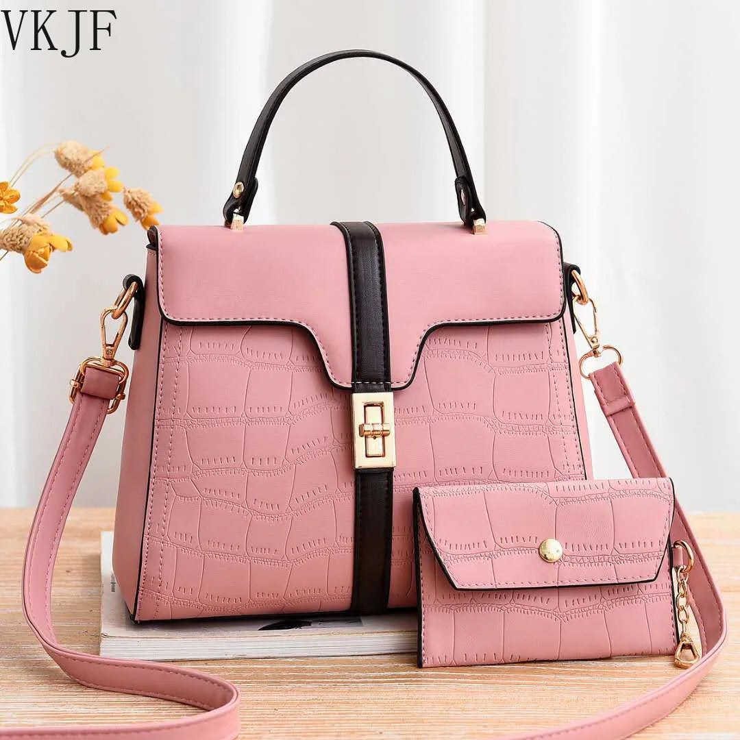 Autumn Winter Women's Handbag Shoulder Messenger Bag Composite Bag