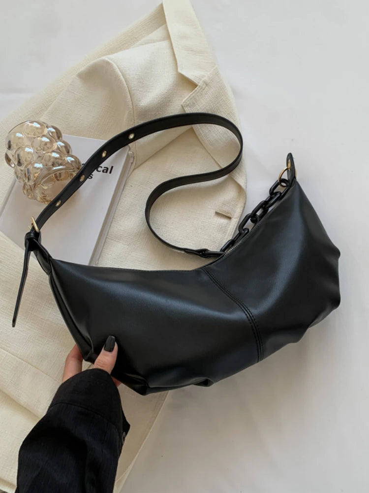 Foufurieux Soft Leather Handbags Vintage Crossbody Bags for Women