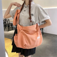 Foufurieux Women Crossbody Bag Nylon Large Capacity Waterproof Storage Y2k