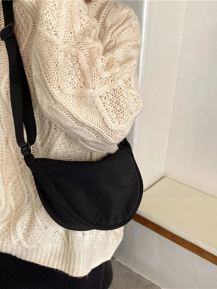 Canvas Nylon Crossbody Bag Women Shoulder Bags Large Capacity Tote
