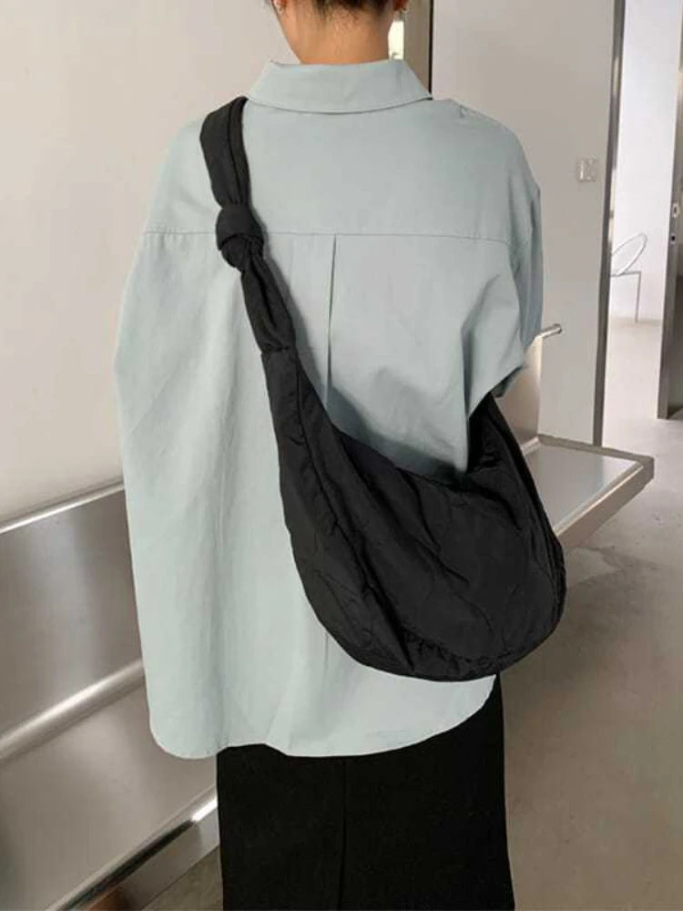 Foufurieux Canvas Satchel Bag Ladies Underarm Bag