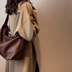 Foufurieux Casual Women Shoulder Bags PU Leather Hobo Bag