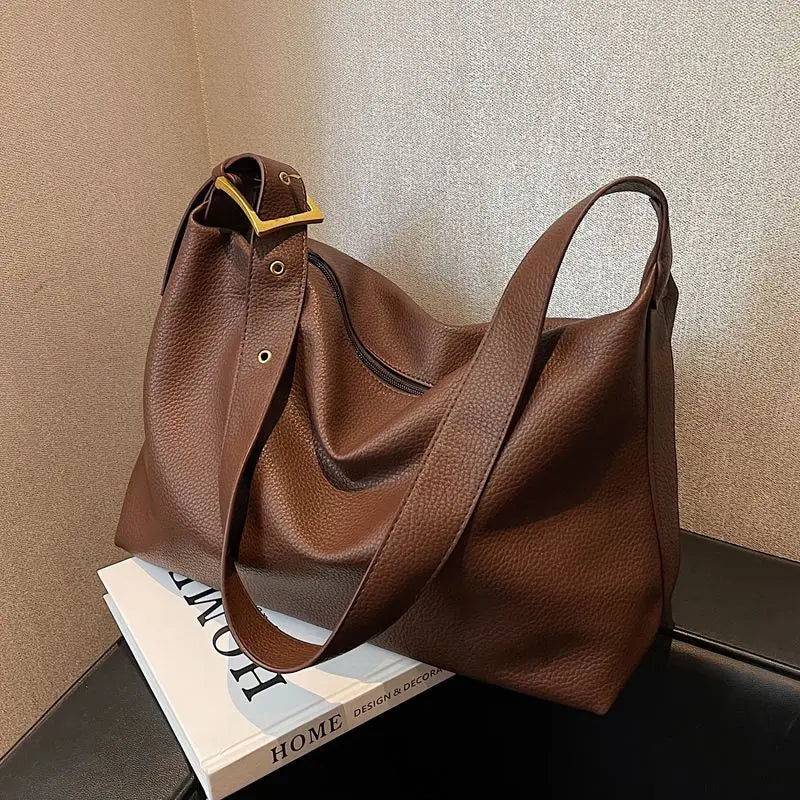 Foufurieux Casual Women Shoulder Bags PU Leather Hobo Bag