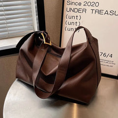 Foufurieux Casual Women Shoulder Bags PU Leather Hobo Bag