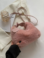 Foufurieux Winter Plush Tote Bag Shoulder Bag Wallets