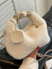 Foufurieux Winter Plush Tote Bag Shoulder Bag Wallets