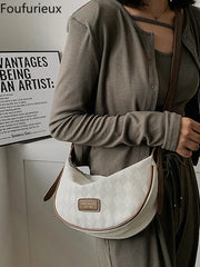 Foufurieux High-quality Niche Bag Women Autumn Winter Texture One-shoulder Messe