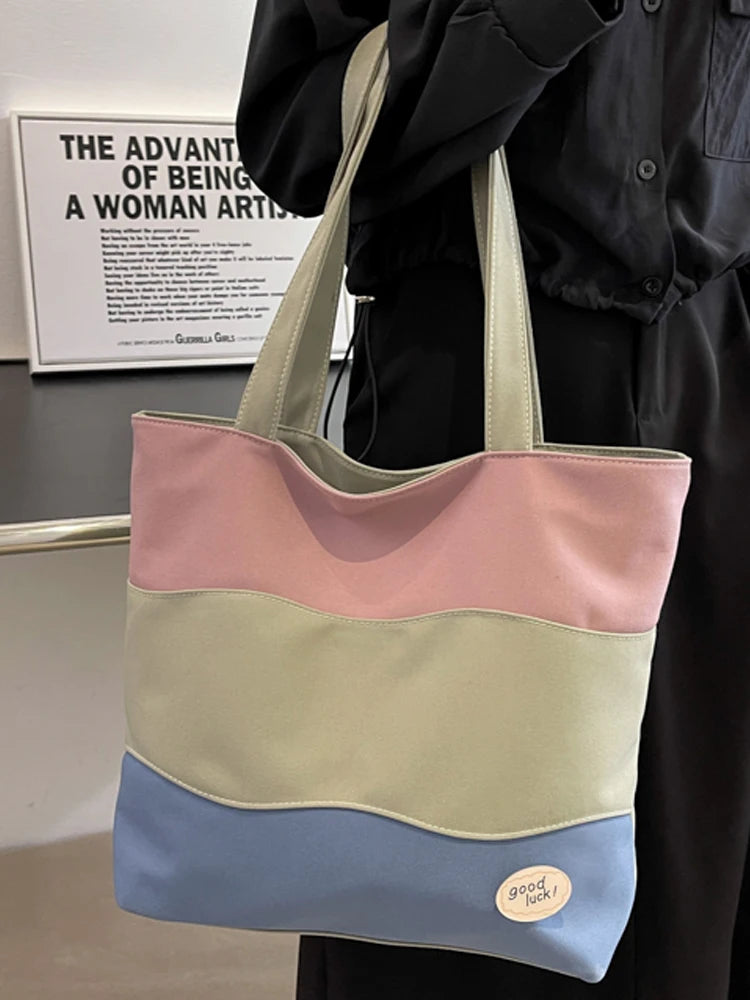 Foufurieux Canvas Outing Tote Bag for Women