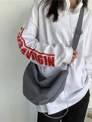 Foufurieux Canvas Shoulder Bag for Men and Women