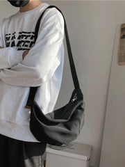 Foufurieux Canvas Shoulder Bag for Men and Women