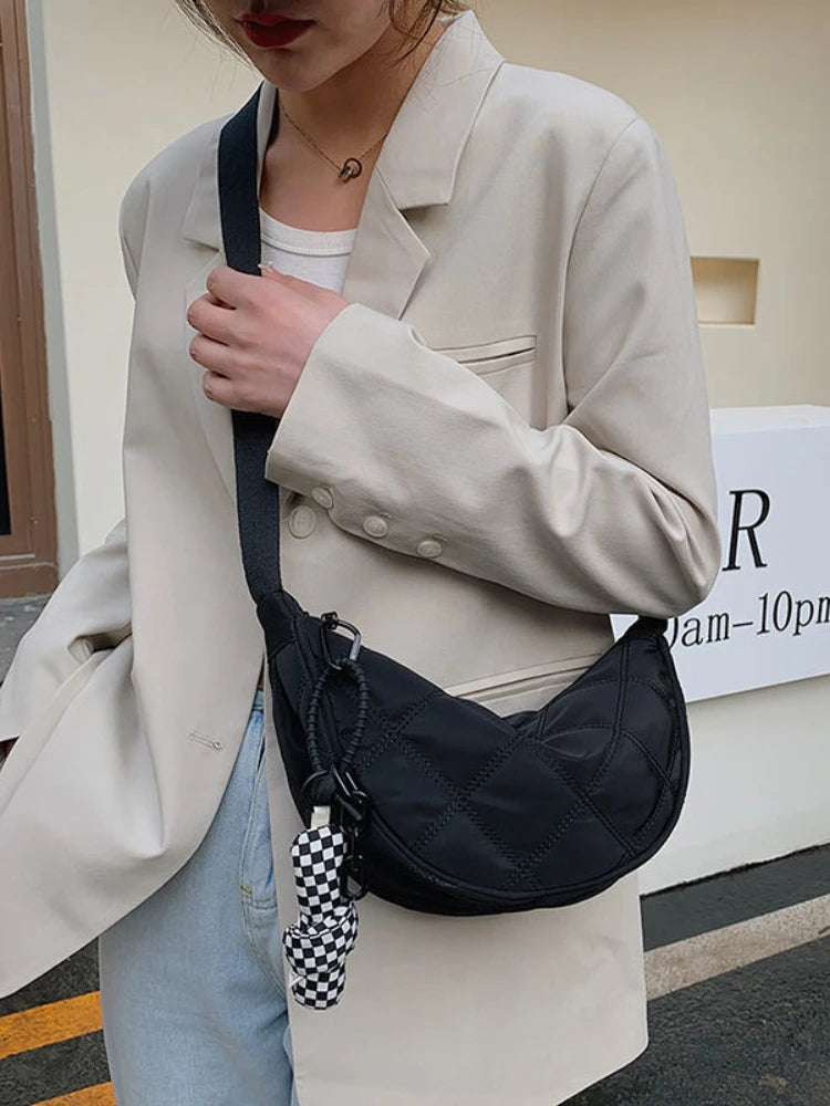 Nylon Shoulder Bag Quilted Crossbody  Summer Handbags