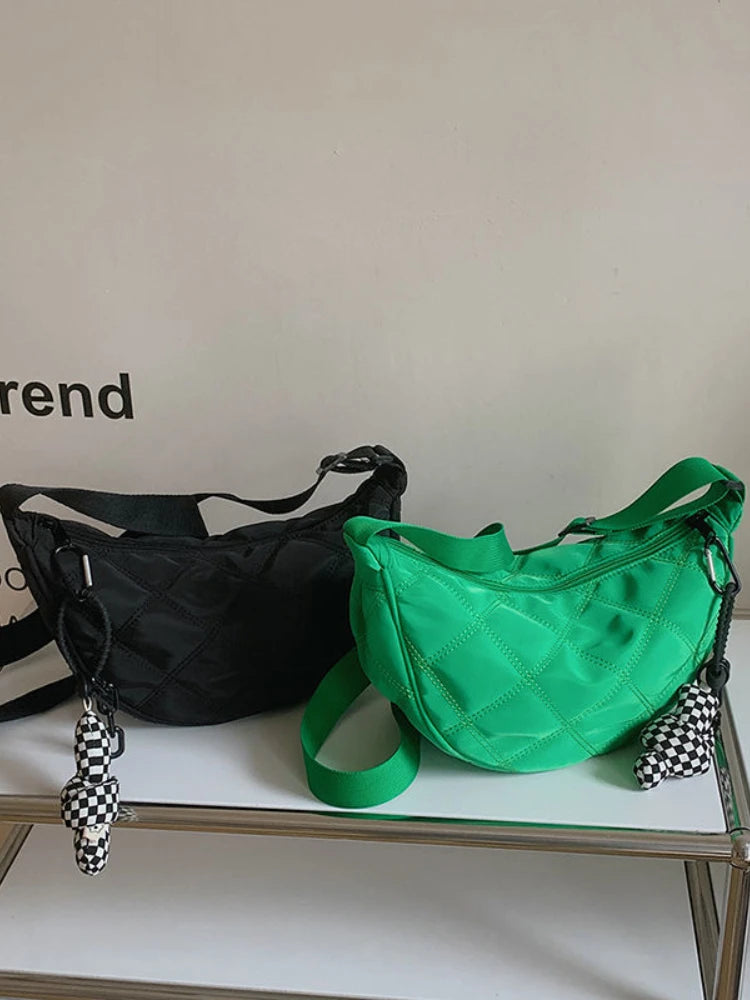 Nylon Shoulder Bag Quilted Crossbody  Summer Handbags