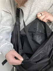 Foufurieux Nylon Shoulder Gothic Crossbody Messenger Tote Bags