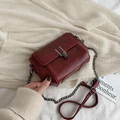 Retro Small Bag Women Shoulder Square Chain Crossbody Pack