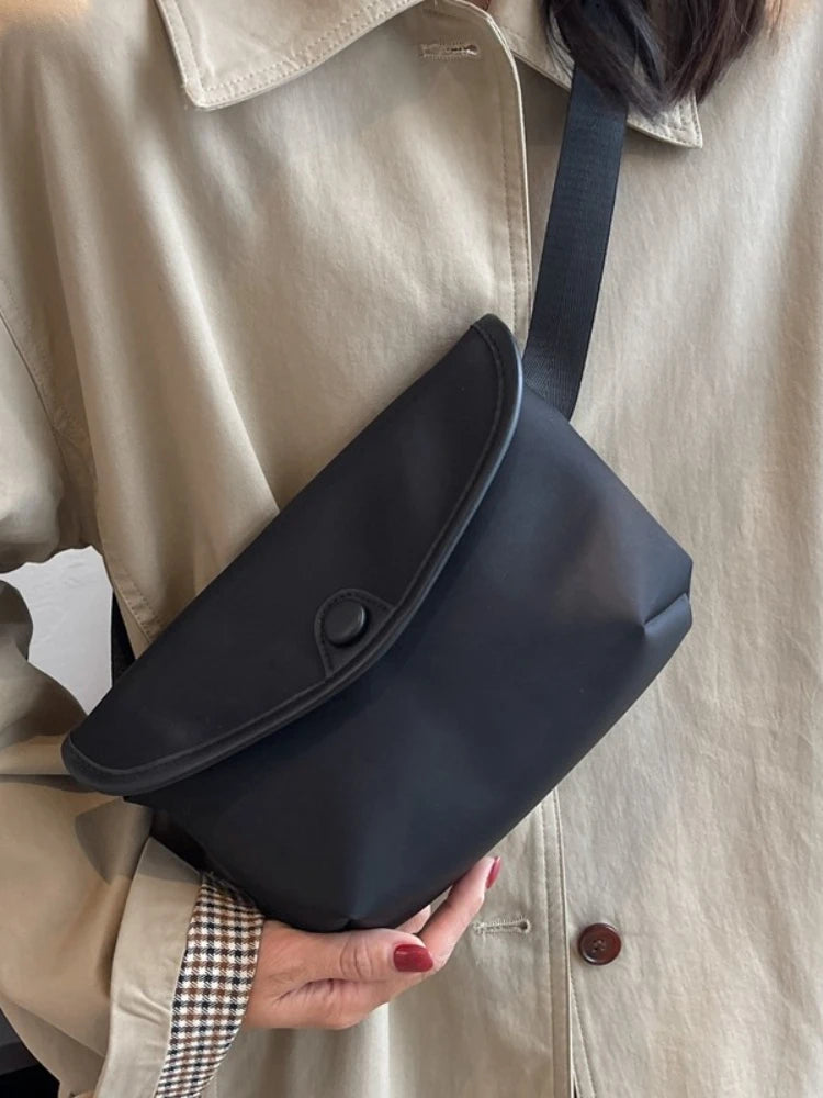 Foufurieux Women's Canvas Casual Chest Bag