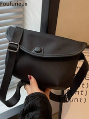 Foufurieux Women's Canvas Casual Chest Bag