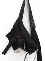 Foufurieux Sports Chest Bag Canvas Messenger Bag