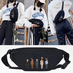Four Rabbits Printing Waist Bags Chest Pack Sports Running Cycling Pack