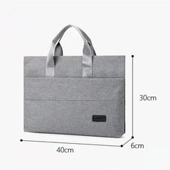 Four Seasons Unisex Solid Briefcase, Zipper Multifunctional Handbag