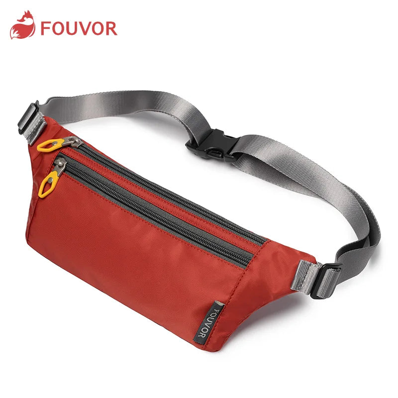 Women Pockets Sports Waist Pack Travel Nylon Waterproof Chest Bag