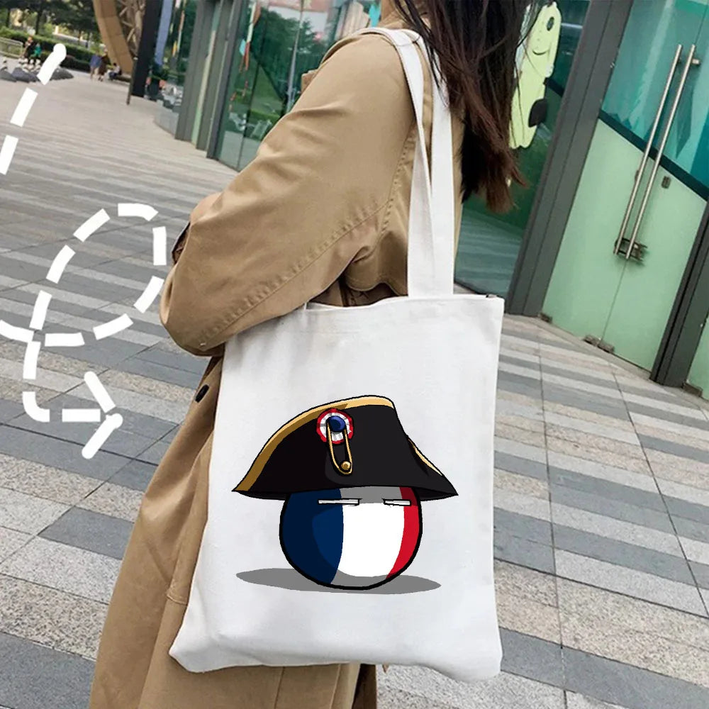 Franceball Napoleonic Countryball Women's Canvas Shoulder Bag