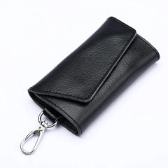 Leather Car Key Bag Holder for Men Women, Keychain Gift Keyring