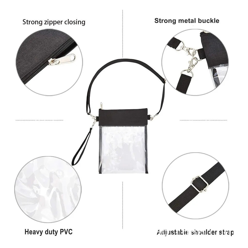 Clear Crossbody Shoulder Tote Bag for Women