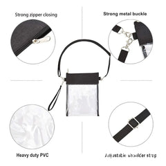 Clear Crossbody Shoulder Tote Bag for Women