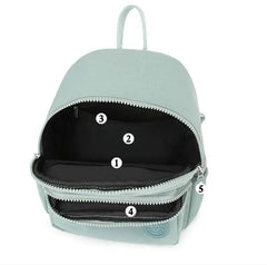 Nylon Backpack Women's Casual Double Zipper Shoulder Bags