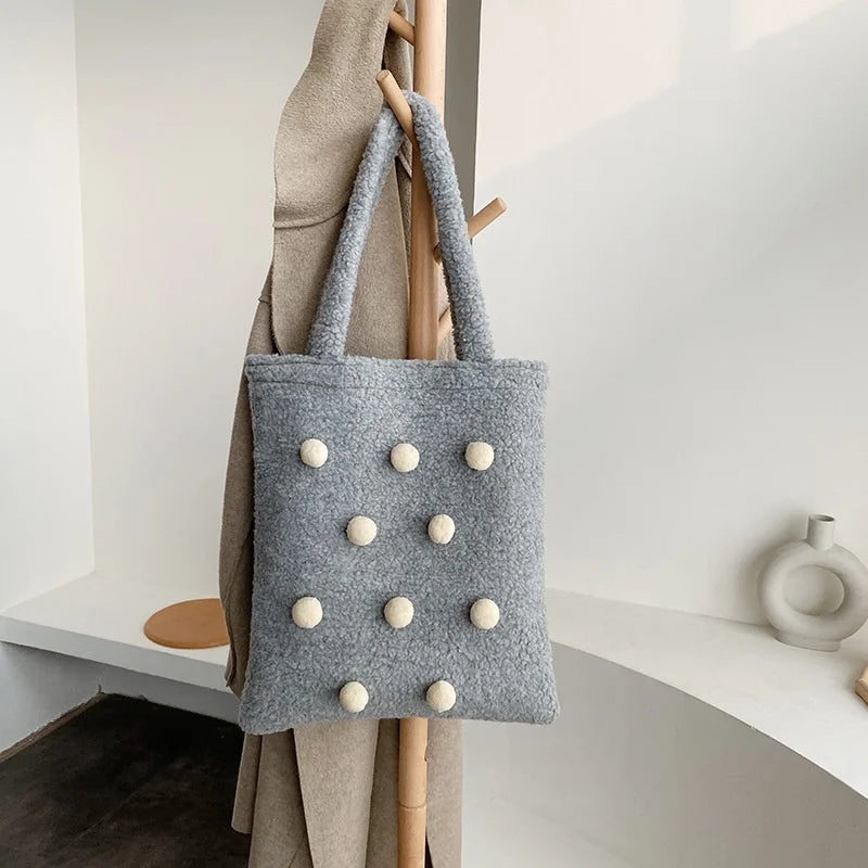 French Autumn and Winter Fur Bags - High-quality Large Capacity Bags