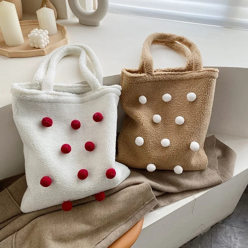 French Autumn and Winter Fur Bags - High-quality Large Capacity Bags