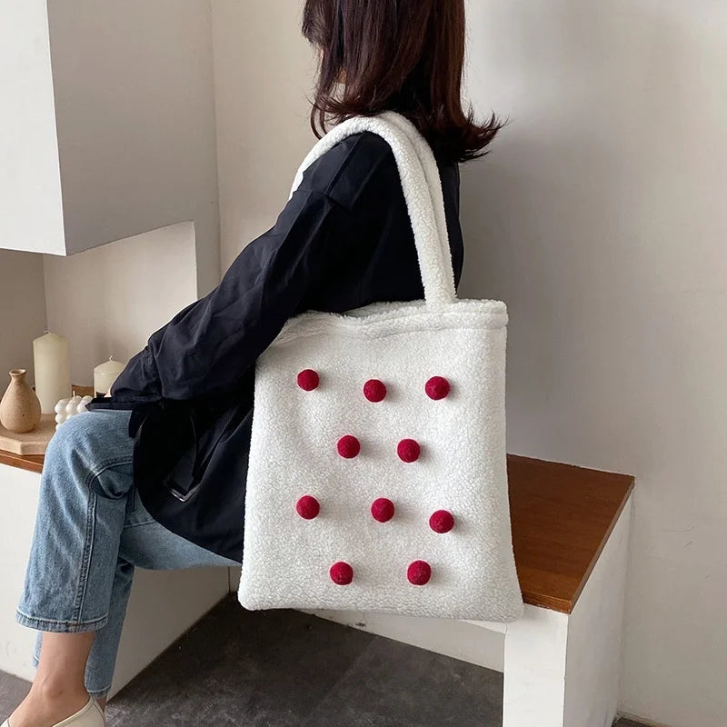 French Autumn and Winter Fur Bags - High-quality Large Capacity Bags